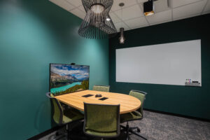 Commercial Architecture Photography. Office Space. Breakout room.
