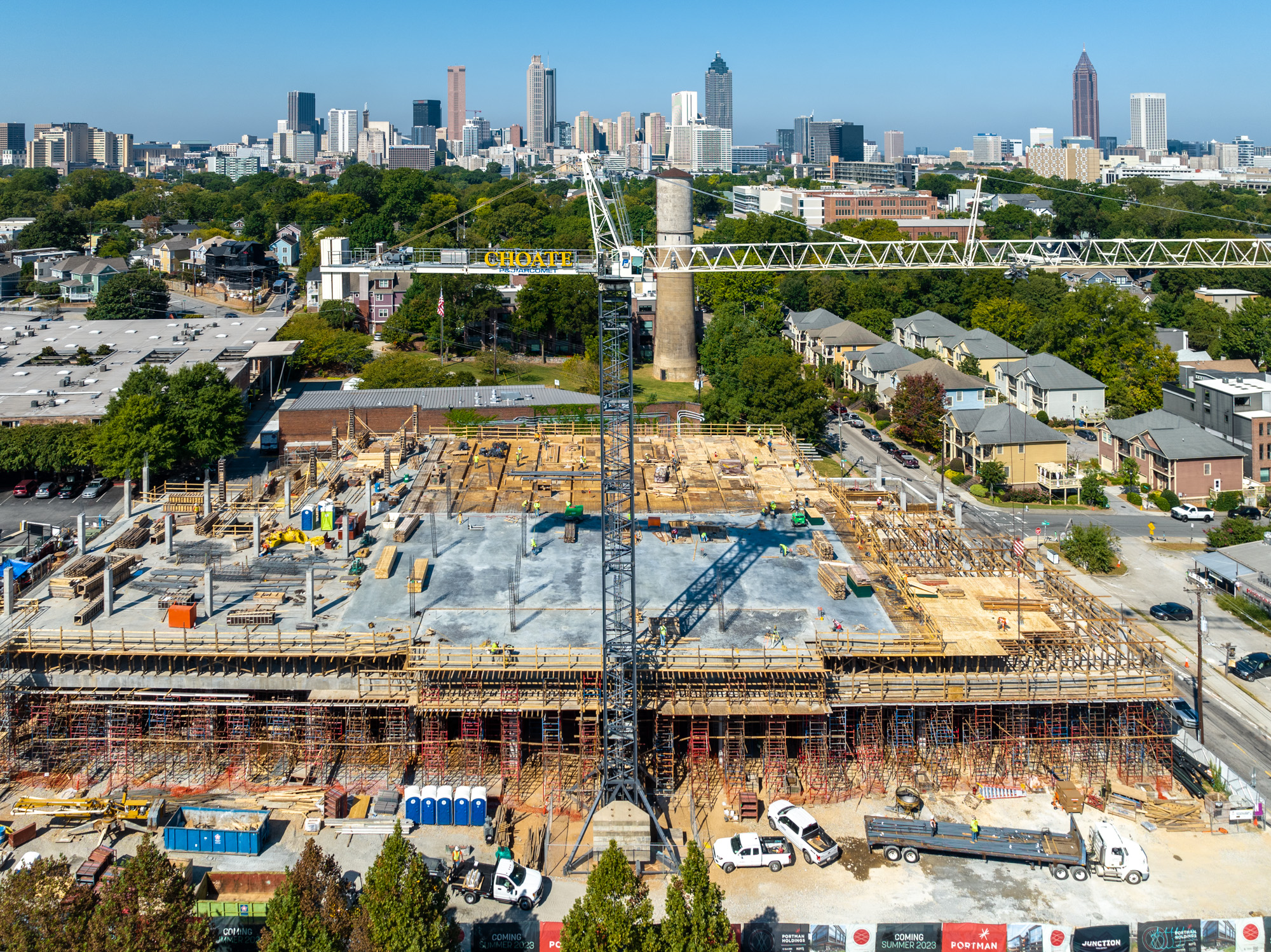Project Spotlight: Atlanta Architectural Photography – Construction Progress of Junction Krog District