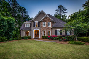 Residential Real-Estate Photograph of a property at dusk. Luxury Architecture Photography. Atlanta Real Estate Photography