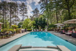 Pool at a luxury residential real-estate home near Atlanta, Georgia. Atlanta Real Estate Photography