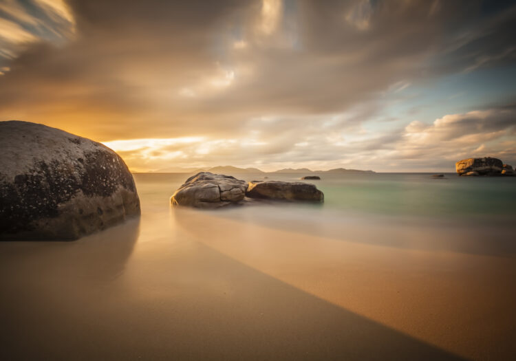 Sunset in Virgin Gorda. Fine Art Landscape Photography. Seascape Photograph. Travel Photography.